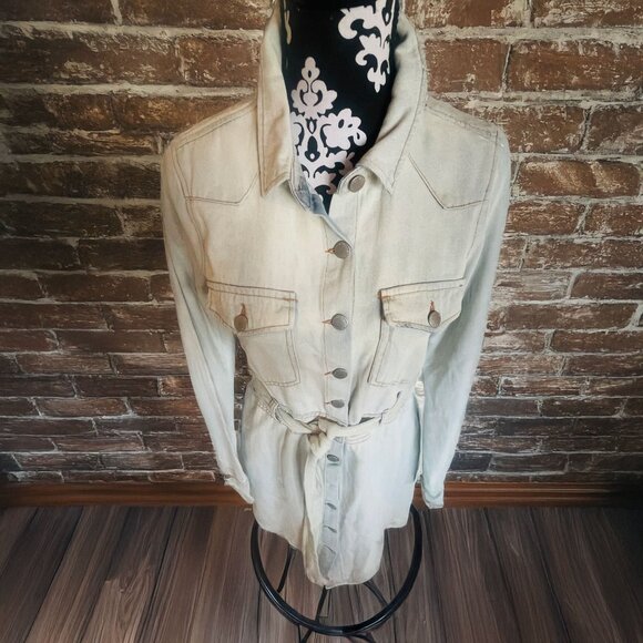 Velvet Heart Long Sleeve Denim Dress Vintage Blue Small - Picture 4 of 11